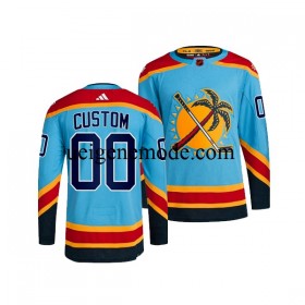 Herren Florida Panthers CUSTOM Eishockey Trikot Adidas 2022 Reverse Retro Blau Authentic